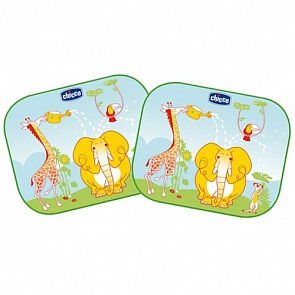 Защитные шторки для автомобиля Safe на присосках с рисунком, сумка в комплекте (Chicco, 330822006)